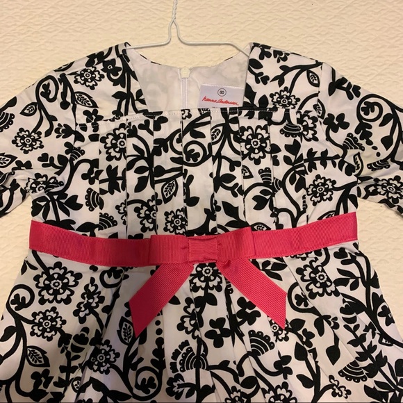Hanna Anderson- Girls Dress- Black Floral Sz 80/2T - Picture 3 of 4